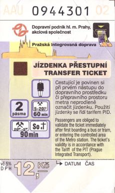 Bilet Praga 12