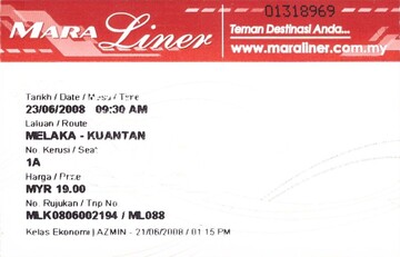 Bilet Malezja Komunikacja Międzymiastowa