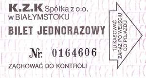 Bilet Białystok