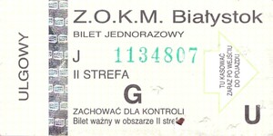 Bilet Białystok