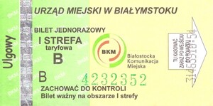 Bilet Białystok