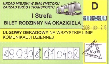 Bilet Białystok