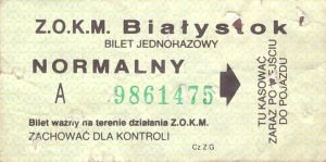 Bilet Białystok