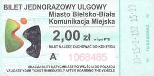 Bilet Bielsko Biała 2,00