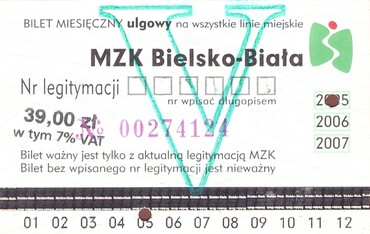 Bilet Bielsko Biała