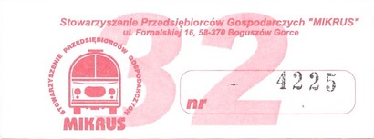 Bilet Boguszów Gorce