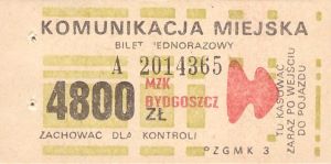 Bilet Bydgoszcz 4800