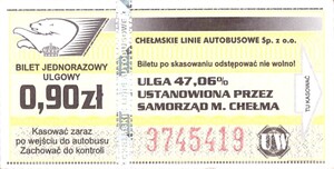 Bilet Chełm 0,90