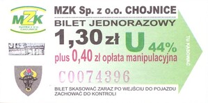 Bilet Chojnice 1,30