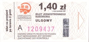 Bilet Chrzanów 1,40