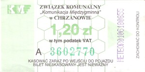 Bilet Chrzanów 1,20