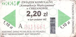 Bilet Chrzanów 2,20