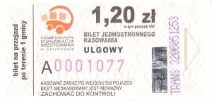 Bilet Chrzanów 1,20