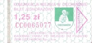 Bilet Ciechanów 1,25