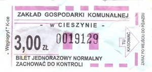 Bilet Cieszyn 3,00