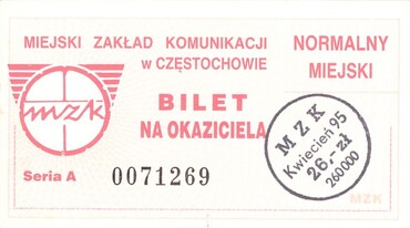 Bilet Częstochowa