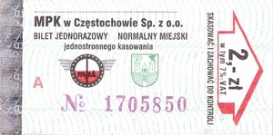 Bilet Częstochowa