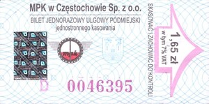Bilet Częstochowa