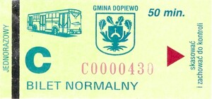 Bilet Dopiewo