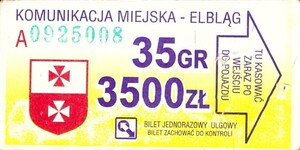Bilet Elbląg