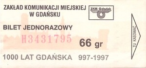 Bilet Gdańsk 66