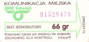 Bilet Gdańsk 66