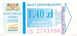Bilet Gdańsk 25/2500