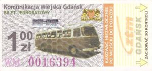 Bilet Gdańsk 1,00