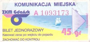 Bilet Gdańsk 45 plaża