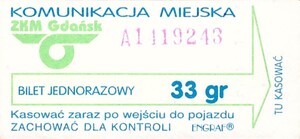 Bilet Gdańsk 25/2500