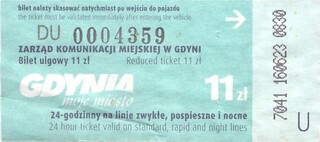 Bilet Gdynia 11