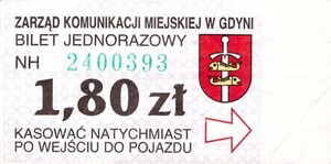 Bilet Gdynia 1,80