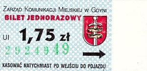 Bilet Gdynia 1,75