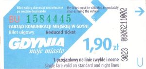 Bilet Gdynia 1,90