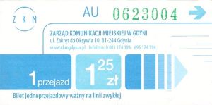 Bilet Gdynia 1,25 