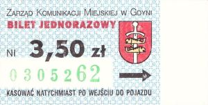 Bilet Gdynia 3,50