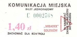 Bilet Goleniów