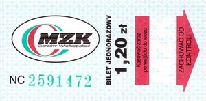 Bilet Gorzów Wielkopolski 1,20