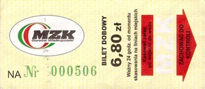 Bilet Gorzów Wielkopolski 6,80