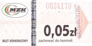 Bilet Gorzów Wielkopolski 0,05