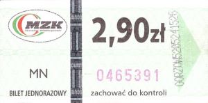 Bilet Gorzów Wielkopolski 2,90