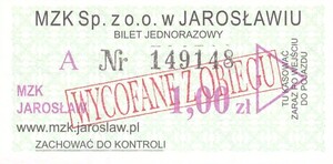Bilet Inowrocław 1,00