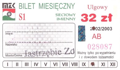 Bilet Jastrzębie Zdrój 2002