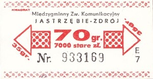 Bilet Jastrzębie Zdrój