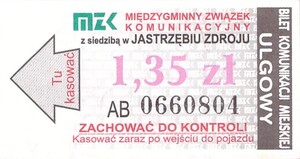 Bilet Jastrzębie Zdrój