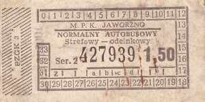 Bilet Jaworzno 1,50