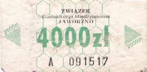 Bilet Jaworzno 4000