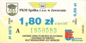 Bilet Jaworzno 1,80