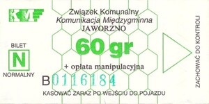Bilet Jaworzno 60