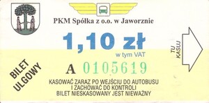 Bilet Jaworzno 1,10